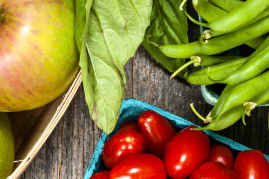 Fresh market fruits and vegetables