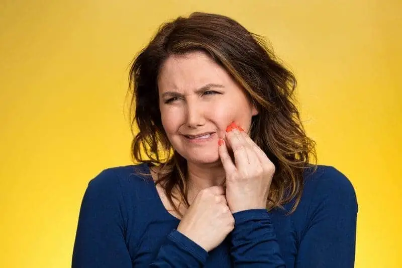 woman with sensitive teeth