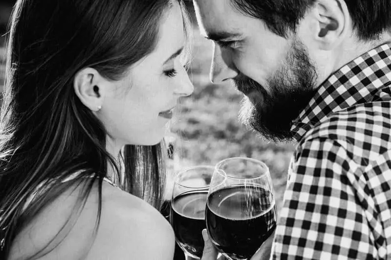 red wine brush teeth